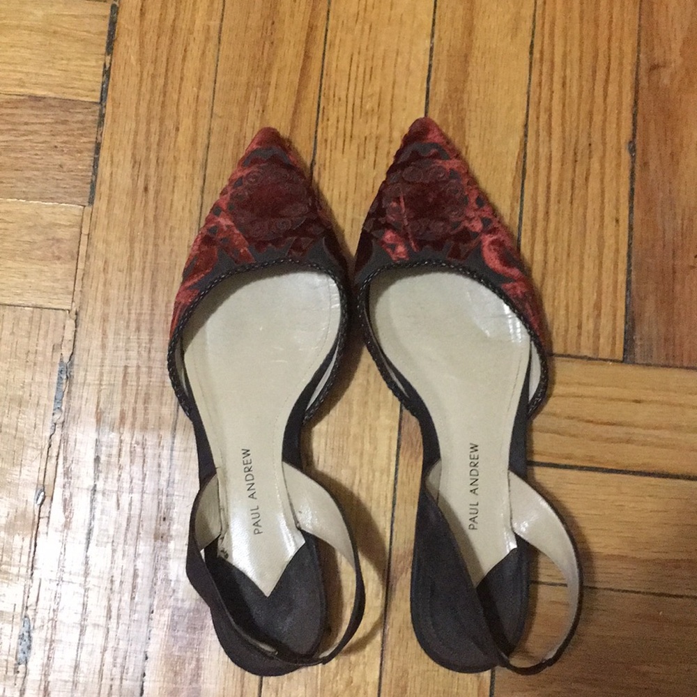 Paul Andrew brocade slingbacks